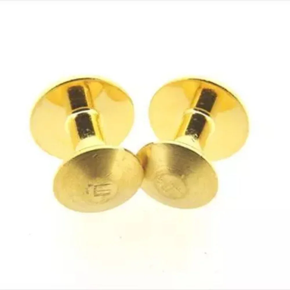 Dunhill cuffs GP Gold Mens Authentic Used